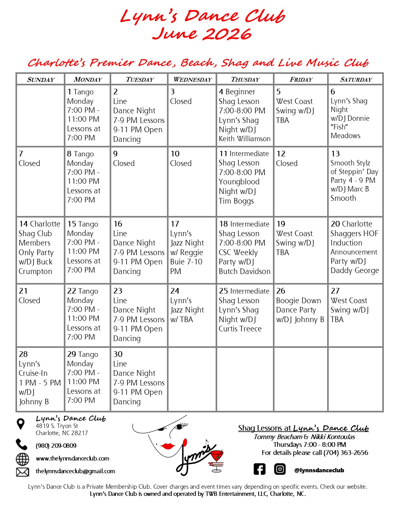 June Calendar