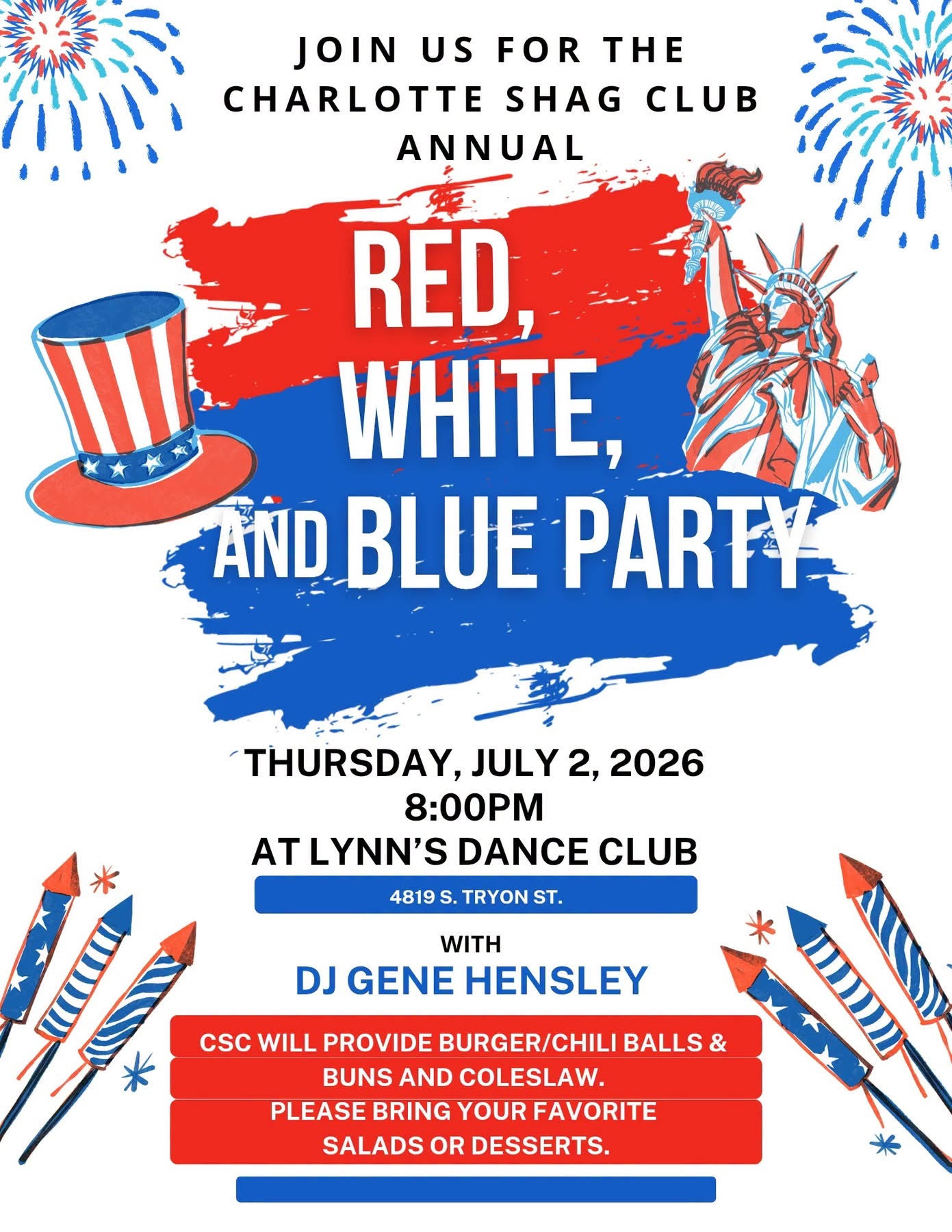 CSC Red White & Blue Party
