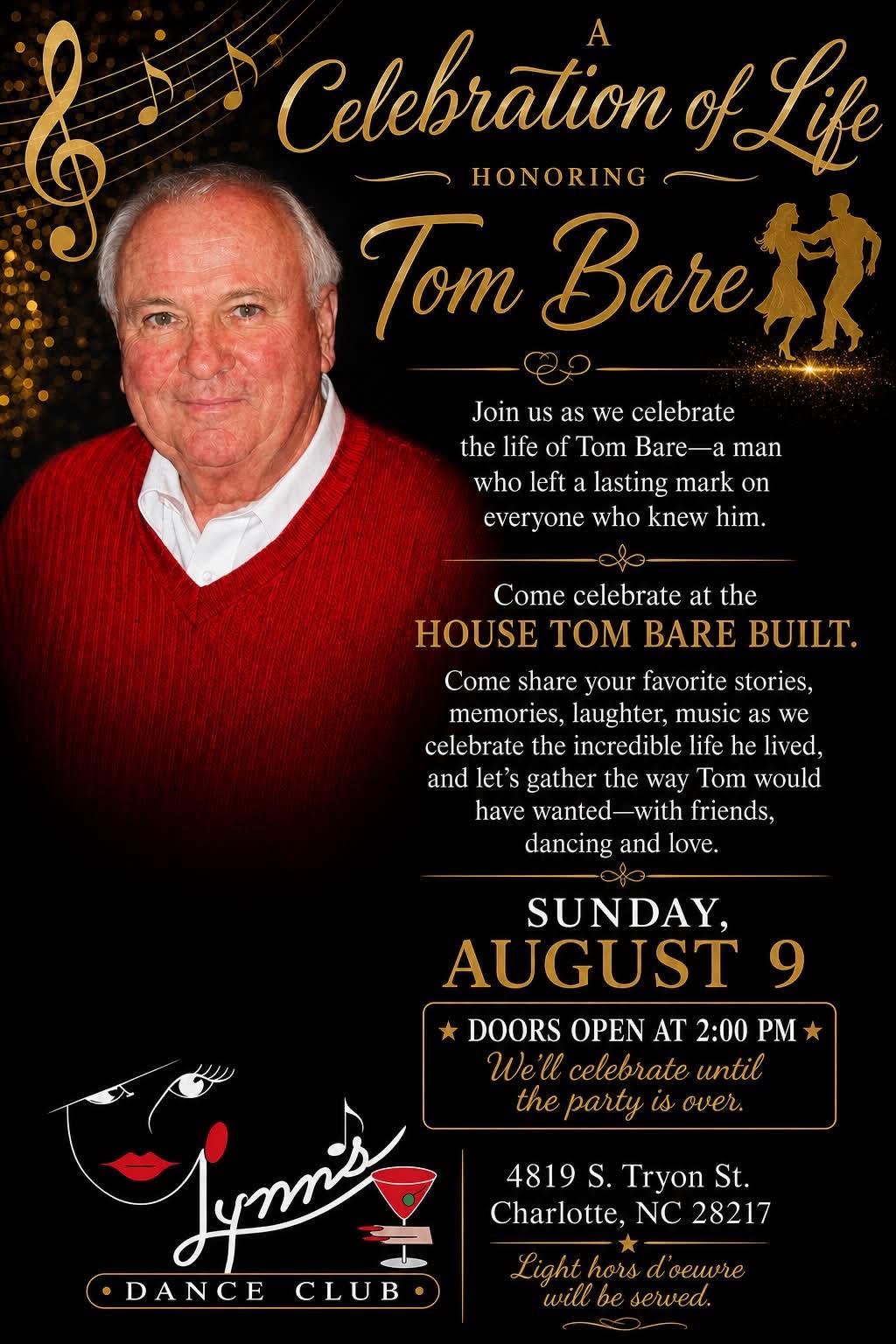 Tom Bare Celebration of Life