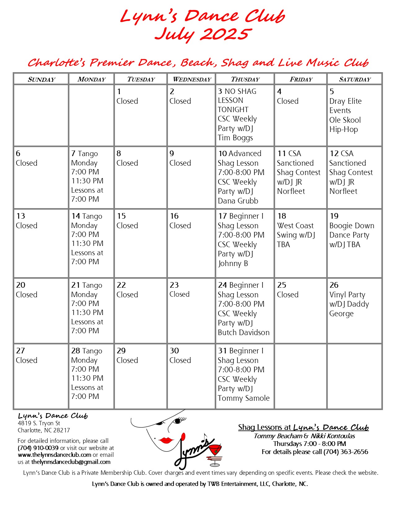 July Calendar July Calendar