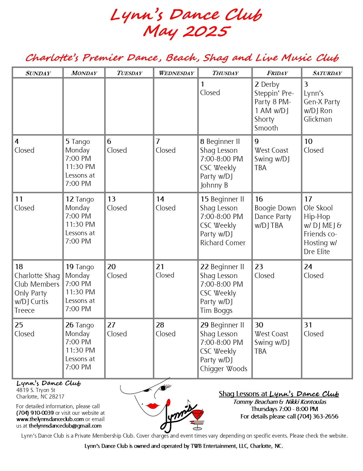 May Calendar