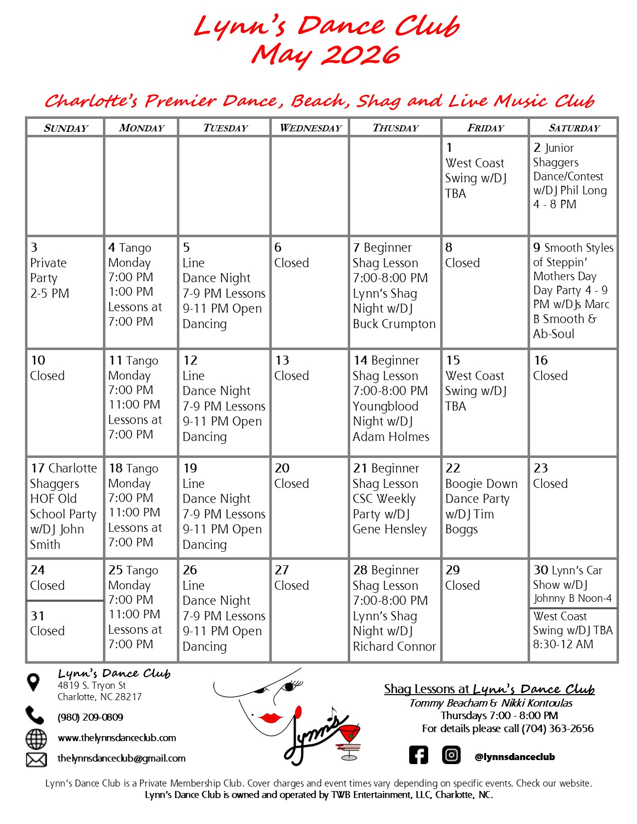 May Calendar