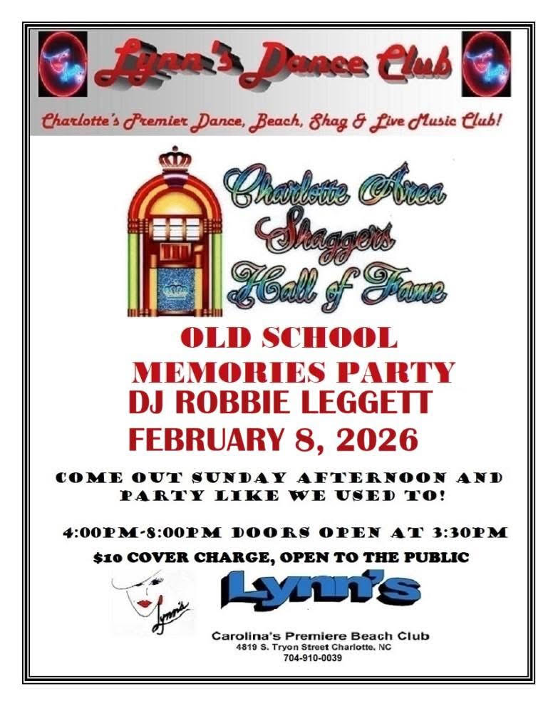 Charlotte Shaggers HOF Old School Party